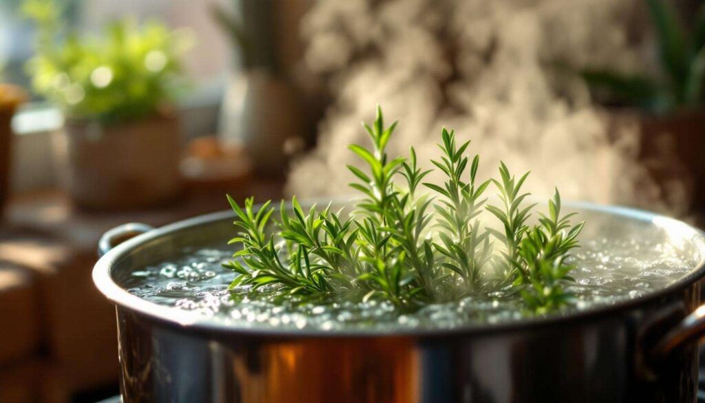Romarin bouilli à la maison : pourquoi cette simple habitude apporte autant de bienfaits étonnants selon les experts