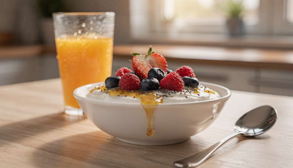 Microbiote intestinal : cette habitude simple au petit-déjeuner booste l&rsquo;effet des probiotiques de votre yaourt