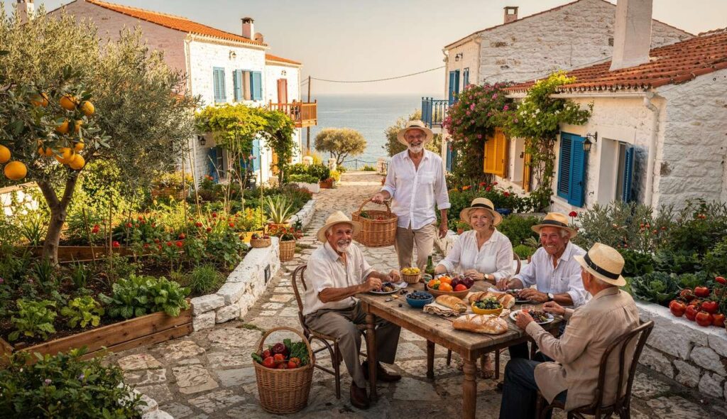 Manger moins pour vivre plus longtemps : ce que la science des zones bleues nous apprend sur la restriction calorique modérée