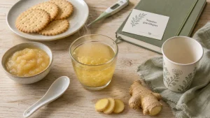 Infusion de gingembre pendant la grossesse contre les nausées