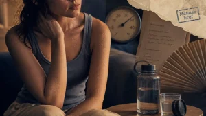 Nausée vertige fatigue bouffée de chaleur femme : malaise bref