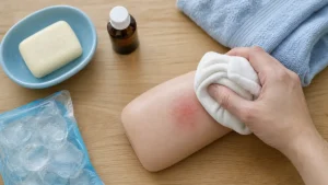 Que faire en cas de piqure de guepe : compresse froide, antiseptique, soin immédiat de la peau