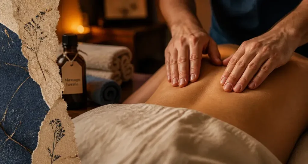Massage hernie discale : massage doux du bas du dos, soulager douleur lombaire