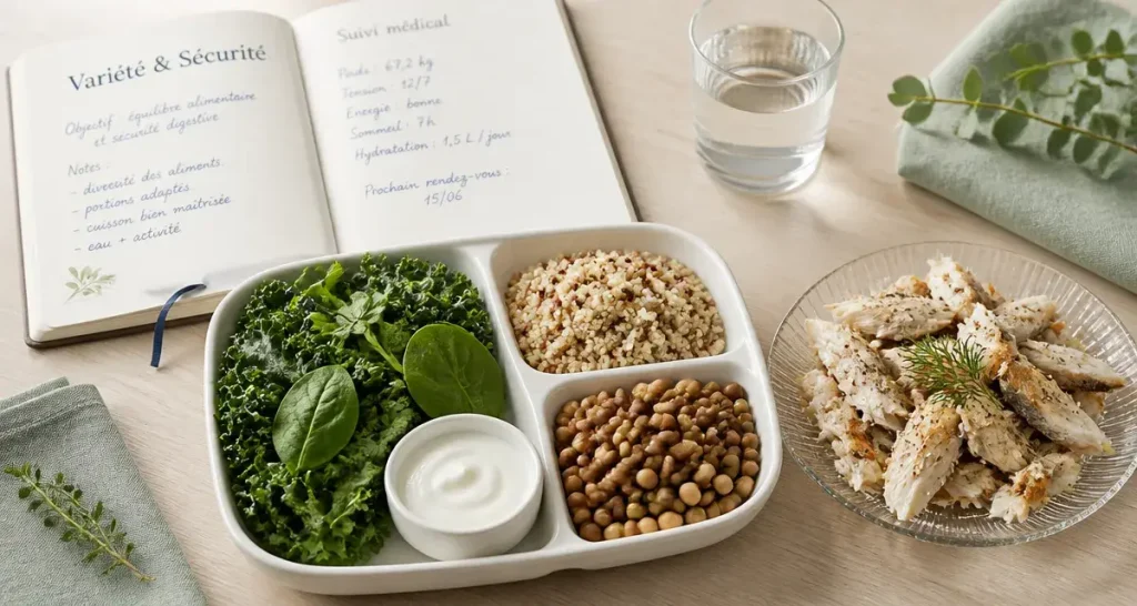 Alimentation grossesse : variété et sécurité, repas équilibré