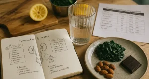 Alimentation riche en oxalate : tableau de référence et eau pour réduire les oxalates
