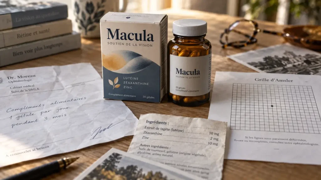 DMLA compléments alimentaires : lutéine, zéaxanthine et zinc
