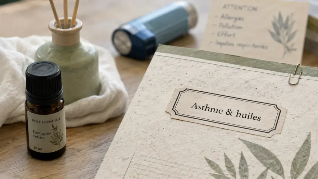 Huiles essentielles asthme : éviter les huiles à 1,8-cinéole